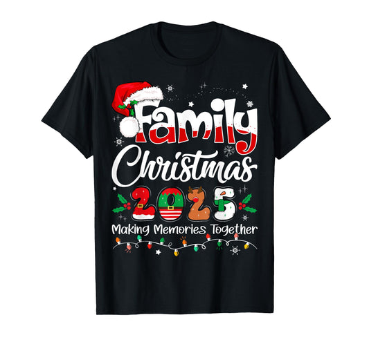 Family Christmas 2025 Matching Outfit Xmas Squad Santa T-Shirt