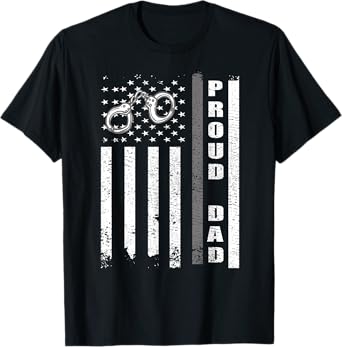 Proud Corrections Dad | US Flag Correctional Officer Dad T-Shirt