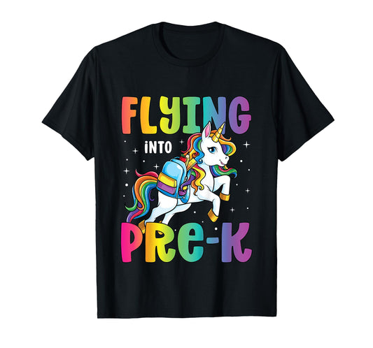 Pre Kindergarten Girls Unicorn First Day of Pre K T-Shirt
