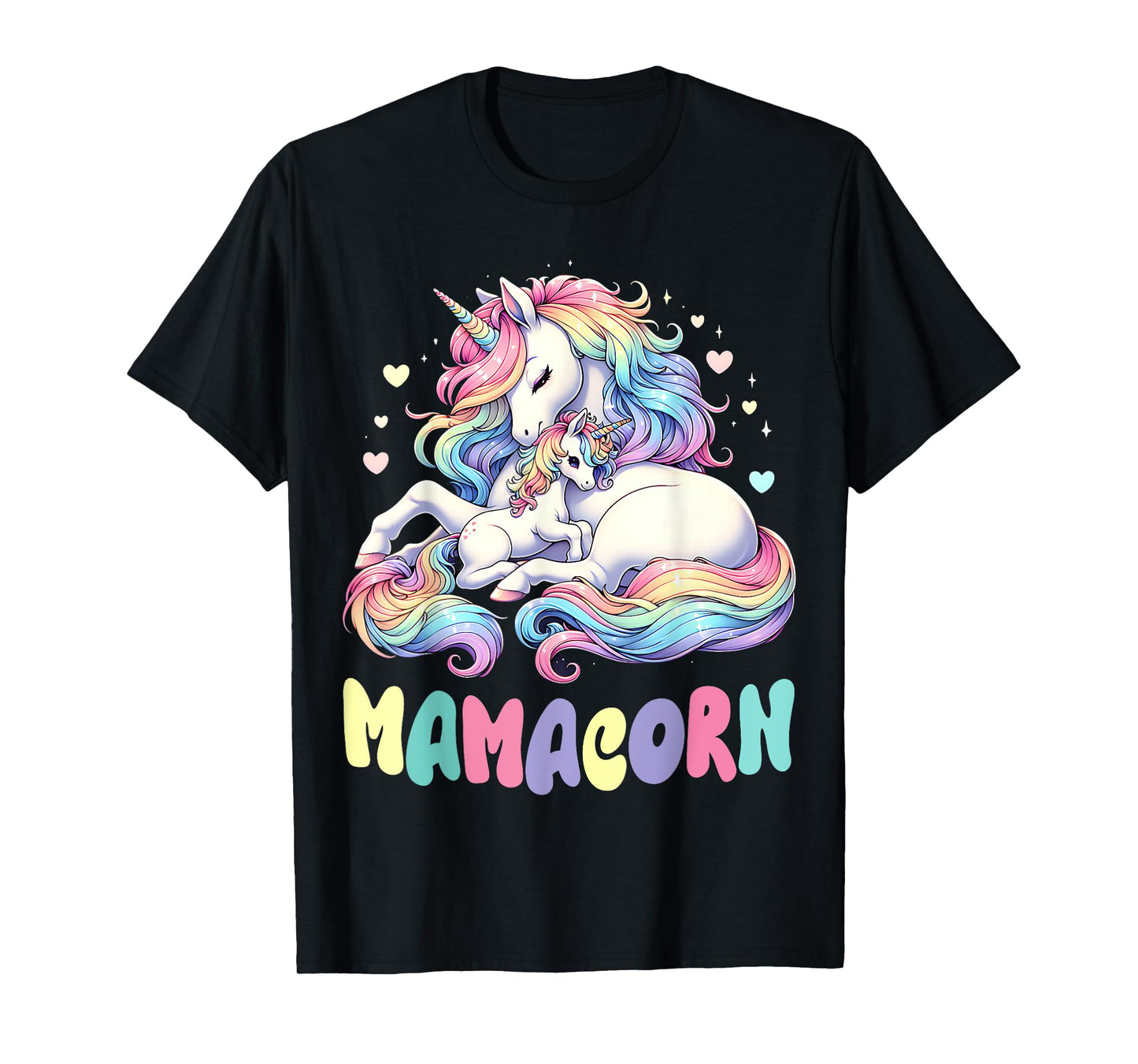 Funny Mamacorn Costume Mothers Day Unicorn Mom Women Mother T-Shirt