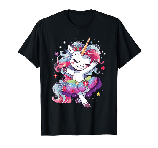 Ballet Dancer Unicorn Outfit Ballerina Dance For Girls T-Shirt