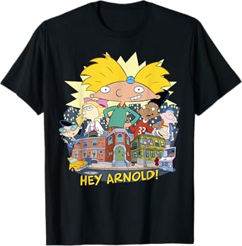 Hey Arnold Neighborhood Poster T-Shirt