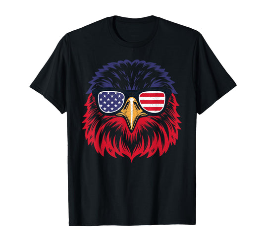 Patriotic Eagle Funny 4th of July US American Flag Men Women T-Shirt