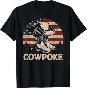 Western Cowpoke I'm Just a Cowpoke In The Big Rodeo Retro T-Shirt