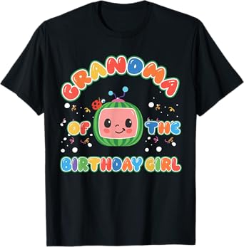 Grandma Of The Birthday Girl Melon Family Matching Funny T-Shirt