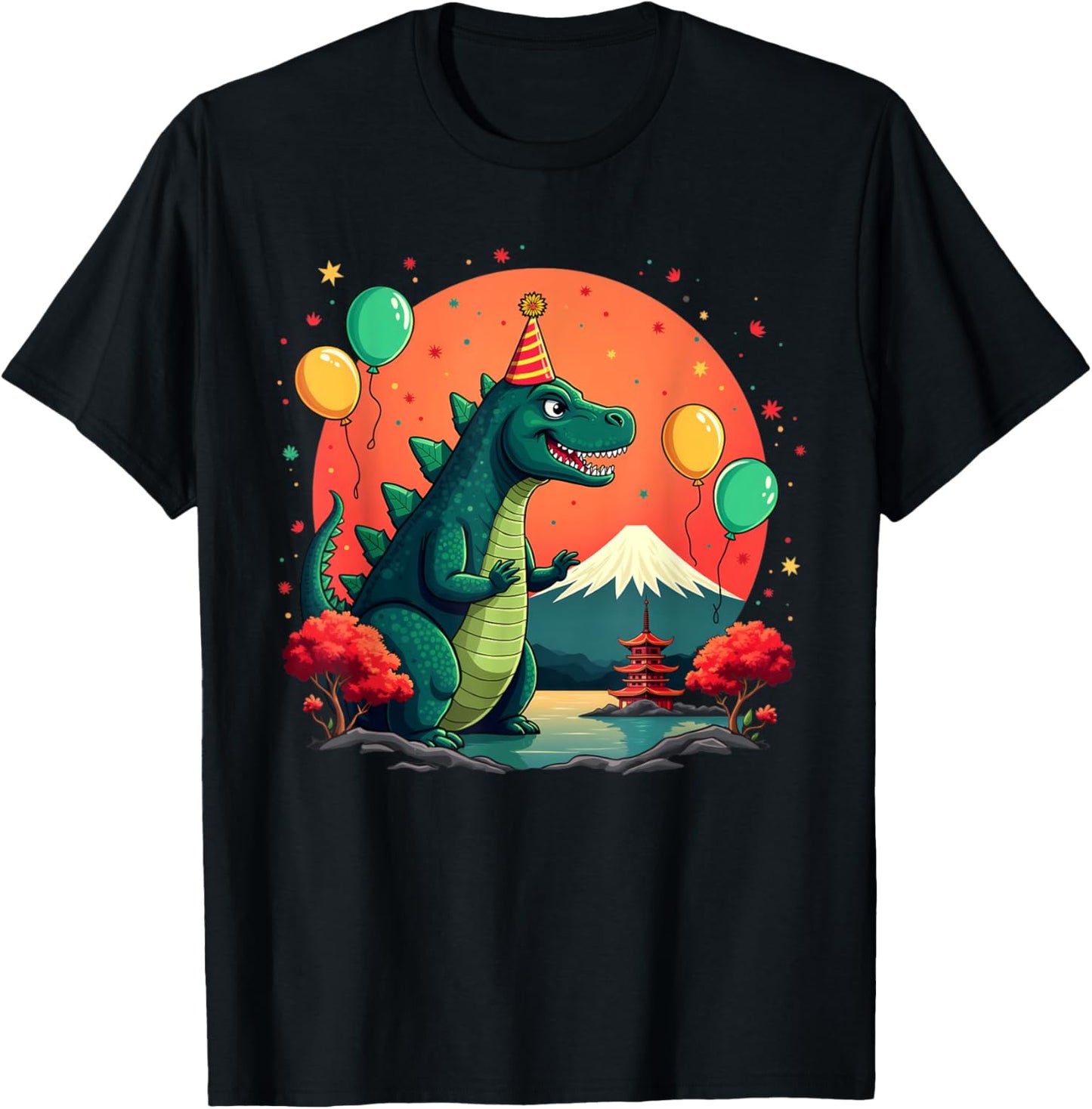 Kaiju Birthday Japan Monster Movie Bday Party Decorations T-Shirt