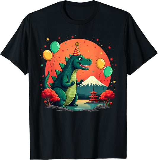 Kaiju Birthday Japan Monster Movie Bday Party Decorations T-Shirt