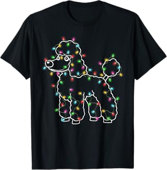 Poodle Dogs Tree Christmas Sweater Xmas Pet Animal Dog Gifts T-Shirt