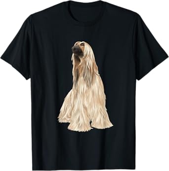 Sitting Dog Afghan Hound T-Shirt