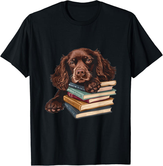 Boykin Spaniel Books Dog Breed Graphic T-Shirt