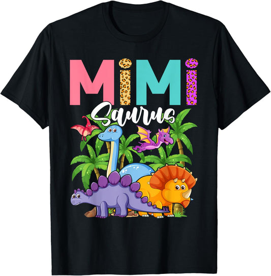 Leopard Mimi Saurus - Funny Dinosaur Women T-Shirt