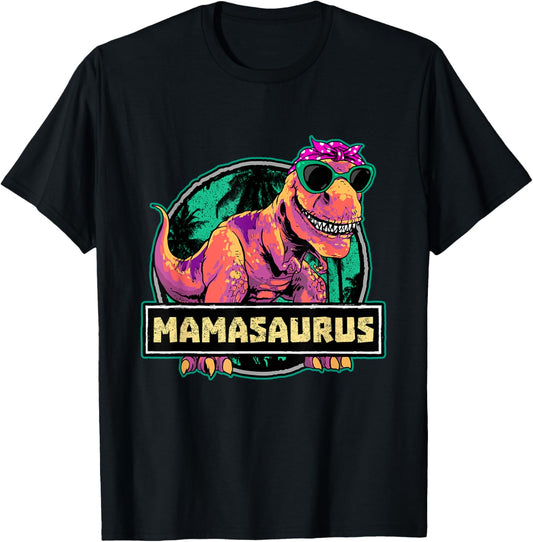 Mom Mamasaurus Shirt T Rex Dinosaur Birthday Dinosaur Mommy T-Shirt