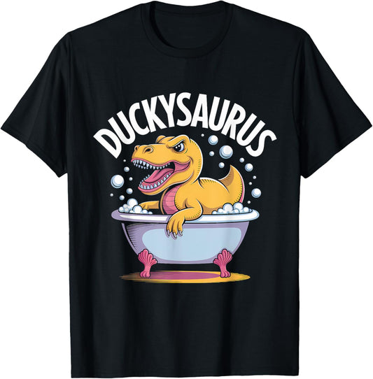 Rubber Duck T-Rex Dinosaur Dino Duckie Funny Rubber Duck T-Shirt