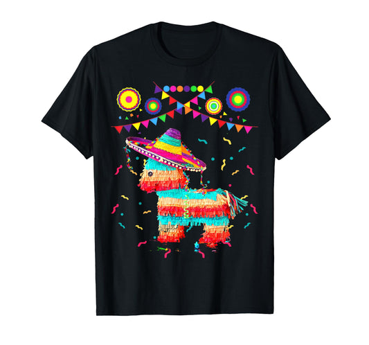 Funny Donkey Unicorn Birthday Pinata Fiesta Cinco de Mayo T-Shirt