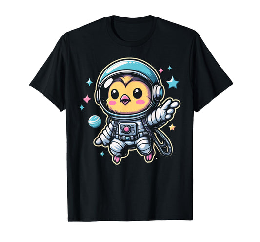 Chicken Astronaut Space Galaxy Farm Animal Poultry Lover T-Shirt