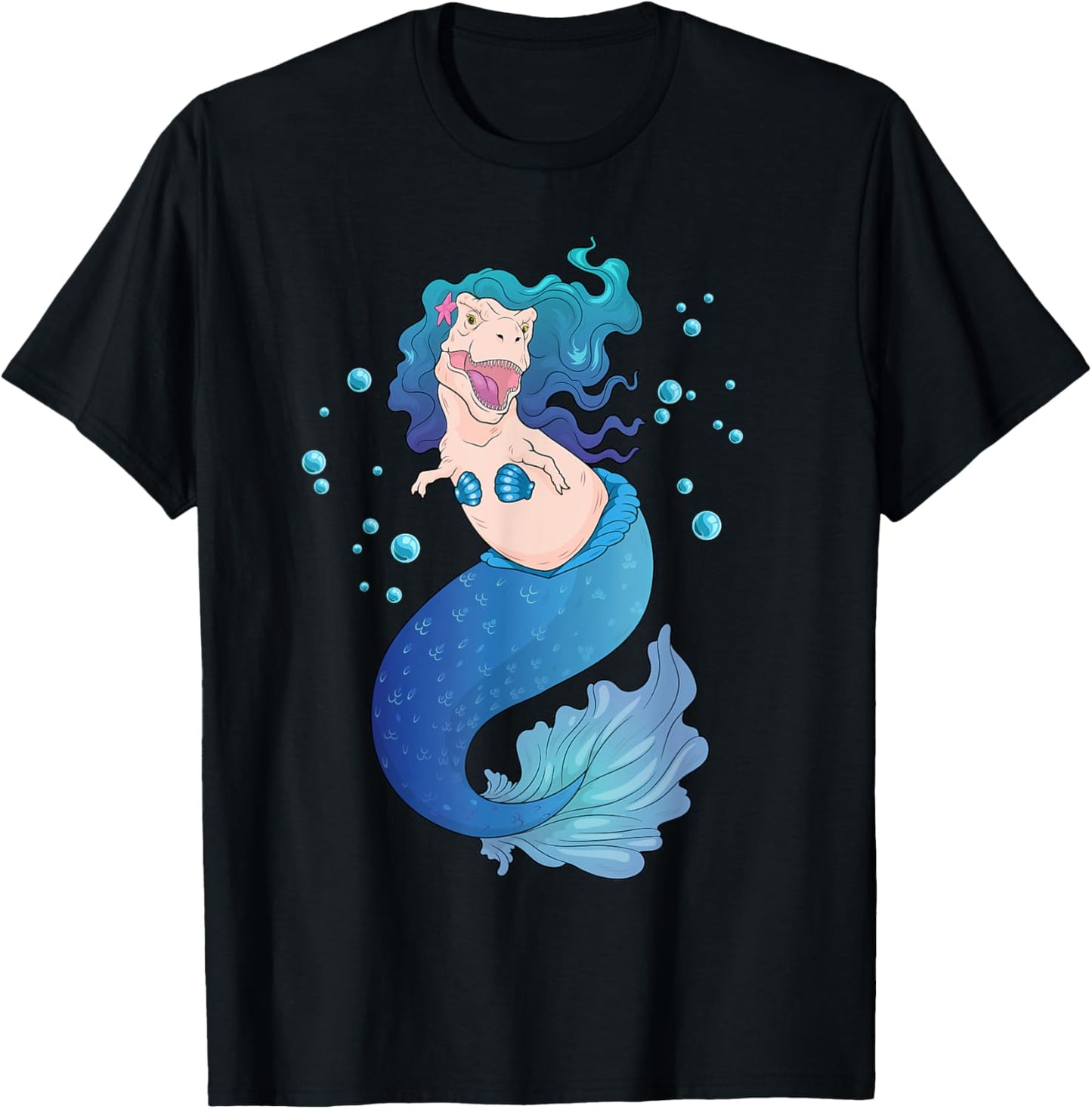 Mermaid Dinosaur Shirt Mermsaurus T-Rex Funny Sea Rex T-Shirt