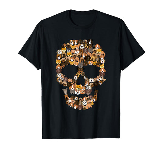 Dog Skull - Creepy Puppy Skeleton Costume - Dog Owner Men Women Kids T-Shirt