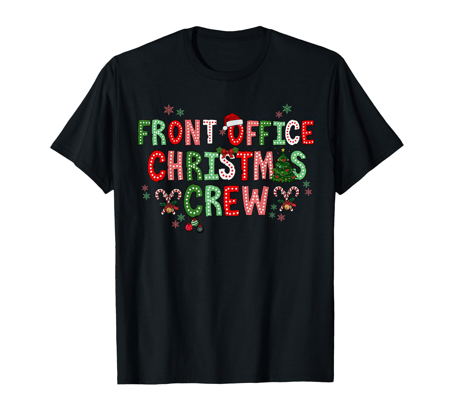 Front Office Squad Christmas Office Staff Admin Medical T-Shirt