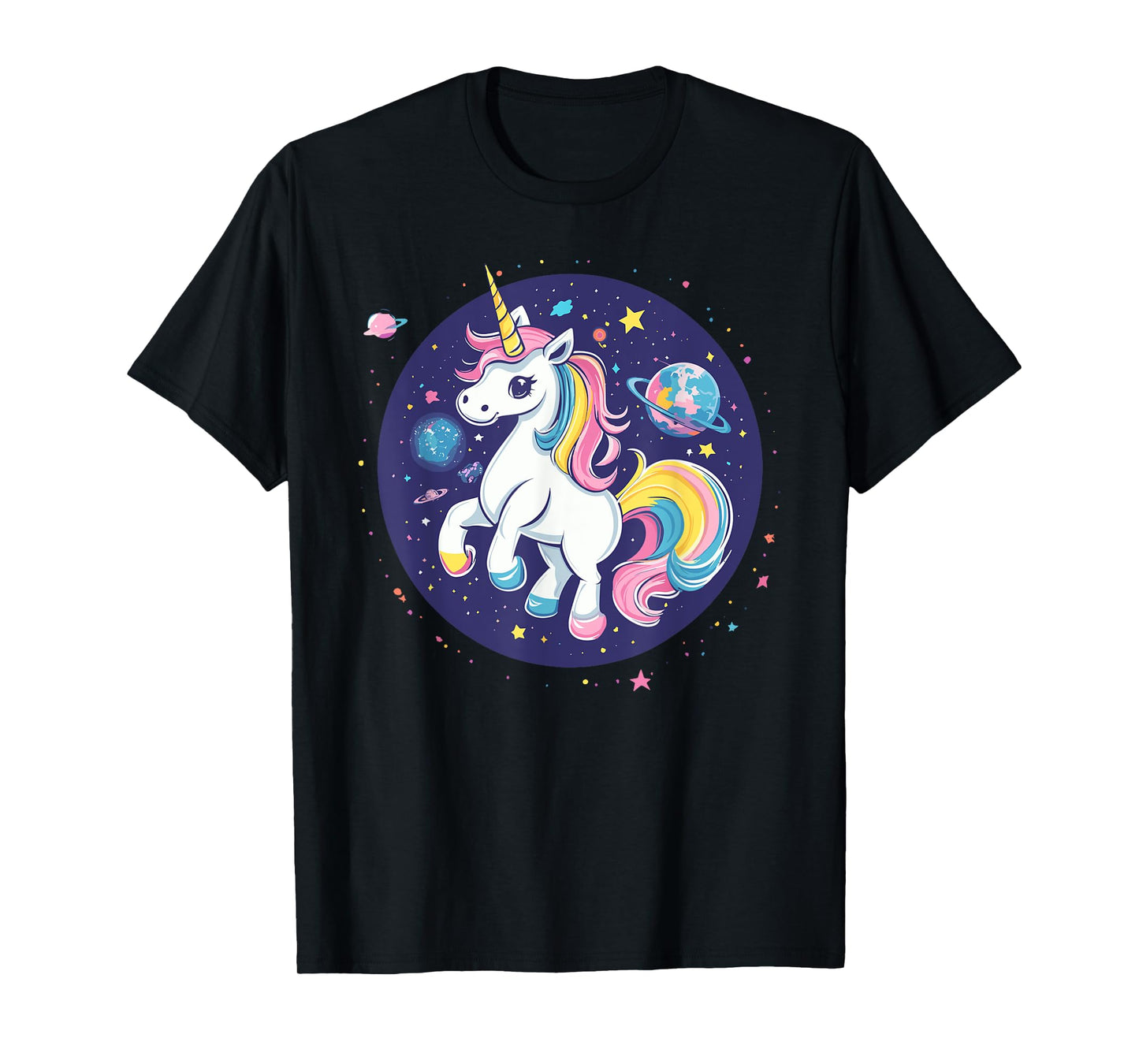Unicorn In Space Cosmic Rainbow Adventure T-Shirt