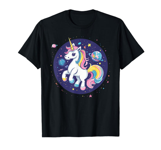 Unicorn In Space Cosmic Rainbow Adventure T-Shirt