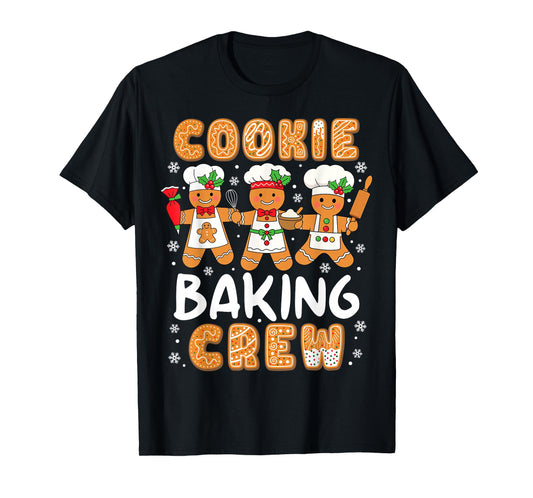 Cookie Baking Crew Christmas Funny Gingerbread Lovers Kids T-Shirt