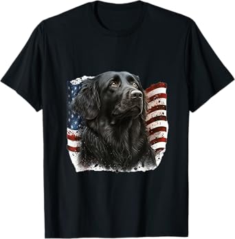 Flat Coated Retriever 4th of July - Flat Coated Retriever T-Shirt