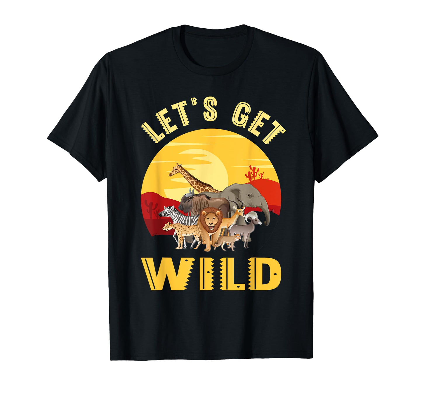 Funny Safari Design For Men Women Kids Safari Animal Lovers T-Shirt