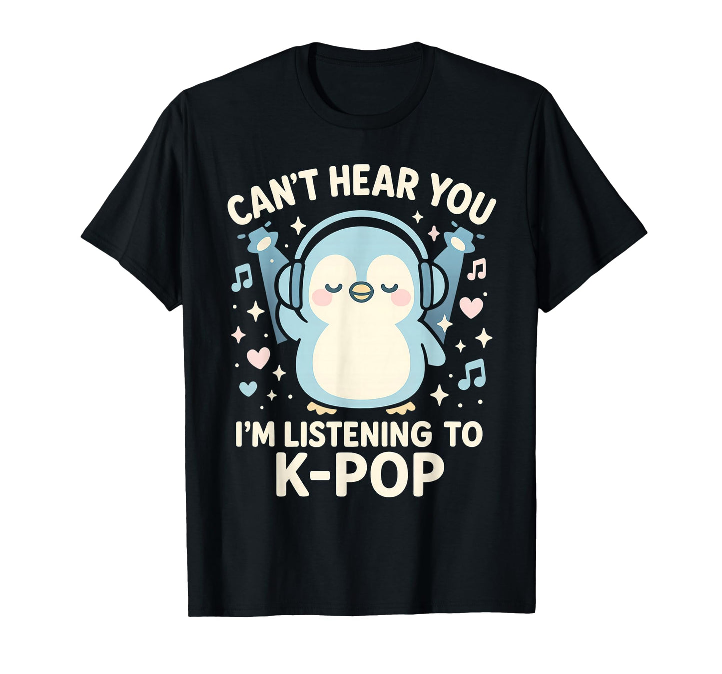 Kpop Penguin Pastel Kawaii Concert Anime Style T-Shirt