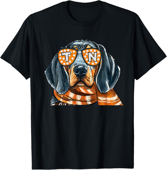 Vintage Orange Blooded Tennessee Dog Lover Rocky Top Outfit T-Shirt