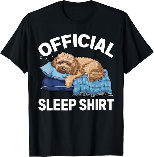 Goldendoodle Dog Pajamas Nightgown Official Napping T-Shirt