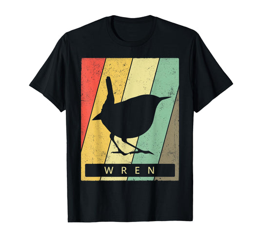 Wren Bird Lover Vintage Retro Animal T-Shirt