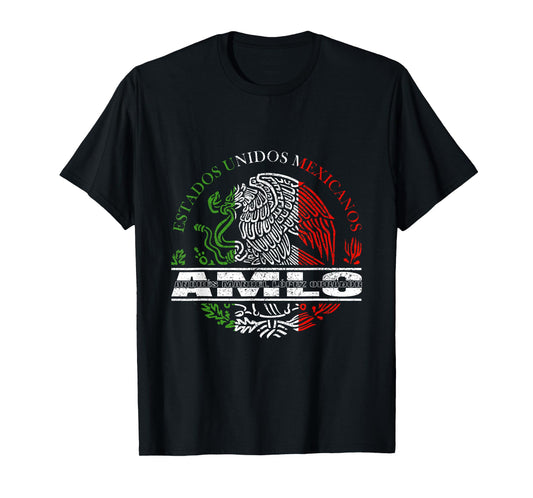 AMLO Aguila Mexicana Tricolor Mexican Eagle T-Shirt