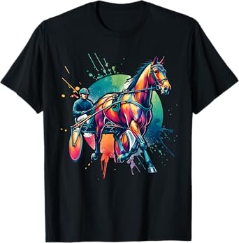 Harness Racehorse - Gift for Race Horse Lover, Standardbred T-Shirt