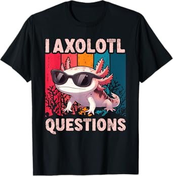 Funny I Axolotl Questions Retro Cute Toddler Boys Girls Kids T-Shirt