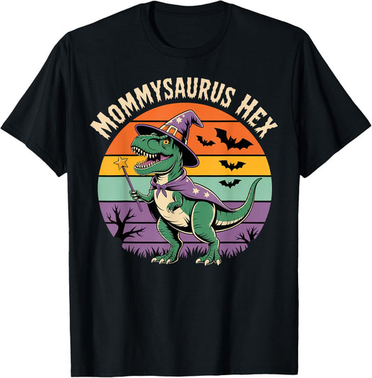 Mommy-Saurus Hex Halloween Design T-Shirt