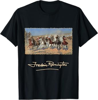 A Dash for Timber by Frederic Remington, Cowboys T-Shirt