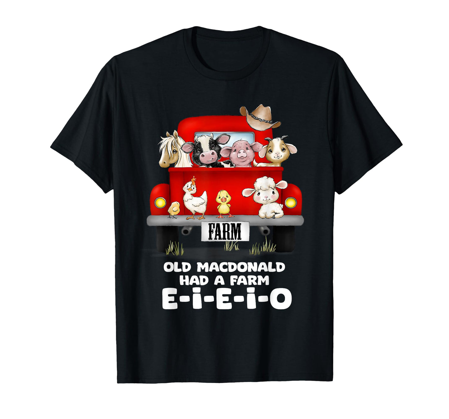 Toddler Kids Old MacDonald Had a Farm E-I-E-I-O Nursery Song T-Shirt