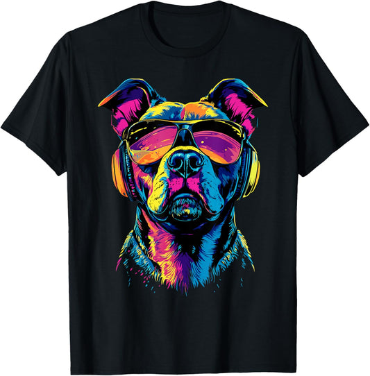 Pitbull With Sunglasses Pittie American Pit Bull Terrier T-shirt