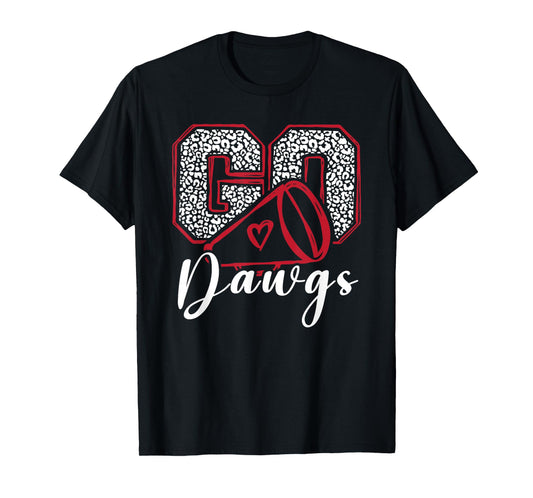 Go Dawgs Funny Bulldog for Men Women Kids Boys Girls T-Shirt