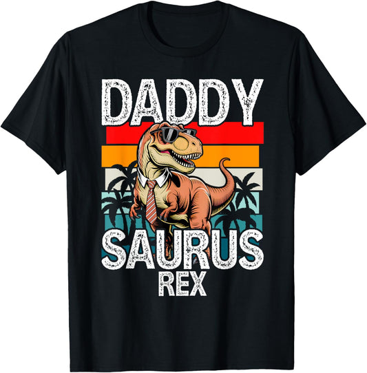 Daddysaurus Rex Dinosaur Daddy Saurus Rex Family Matching T-Shirt