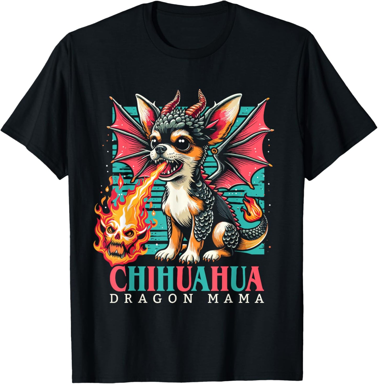 Chihuahua Dog Mama Funny Lap Dragon Women, Girls T-Shirt