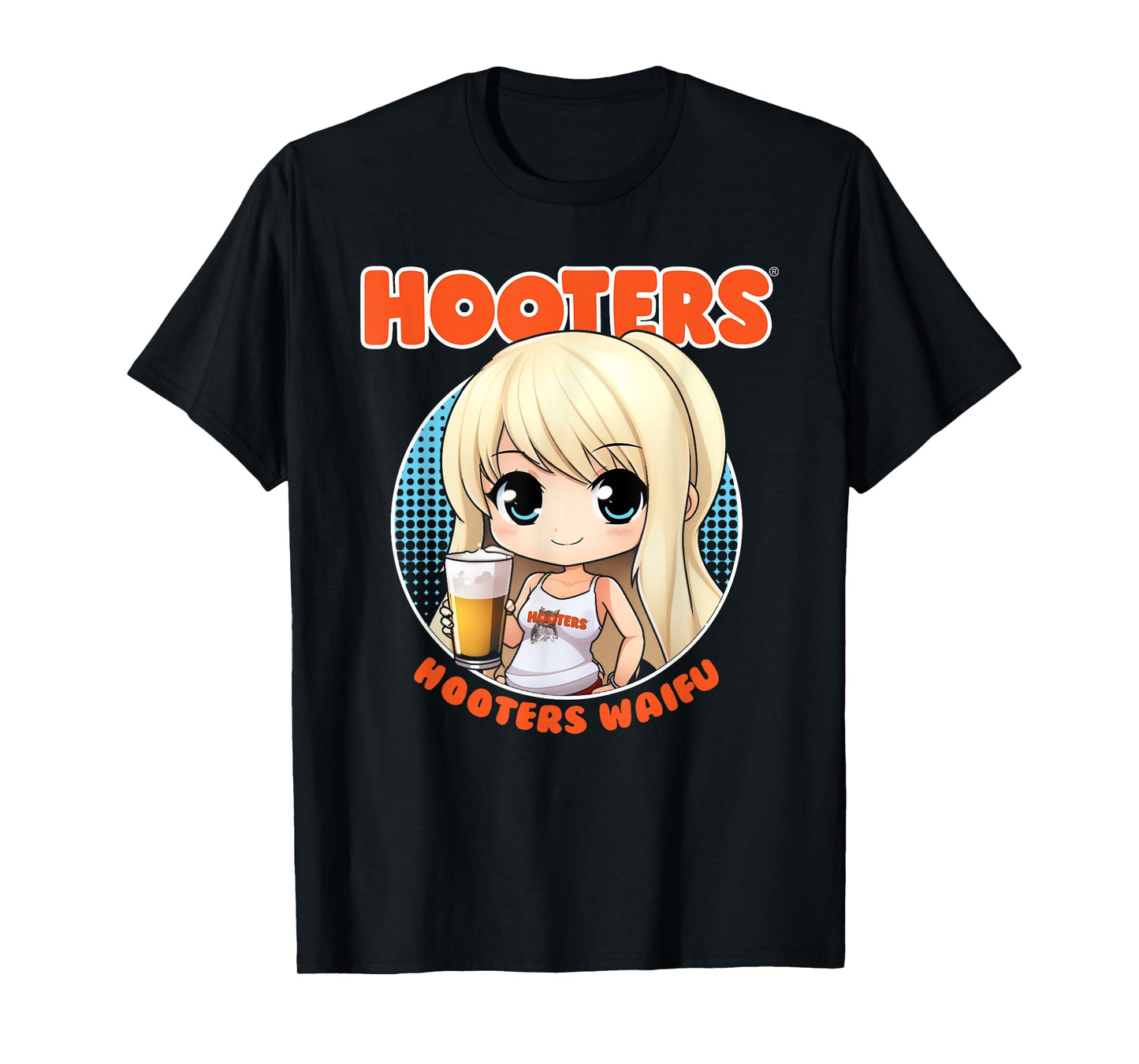 Hooters Waifu Anime Inspired Kawaii Girl T-Shirt