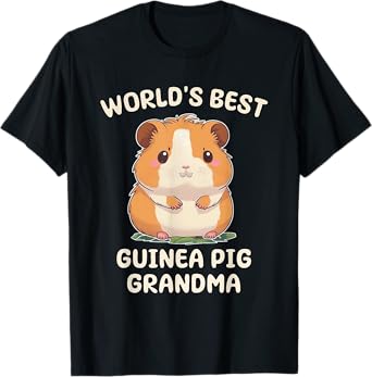 Funny World's Best Guinea Pig Grandma Nana T-Shirt