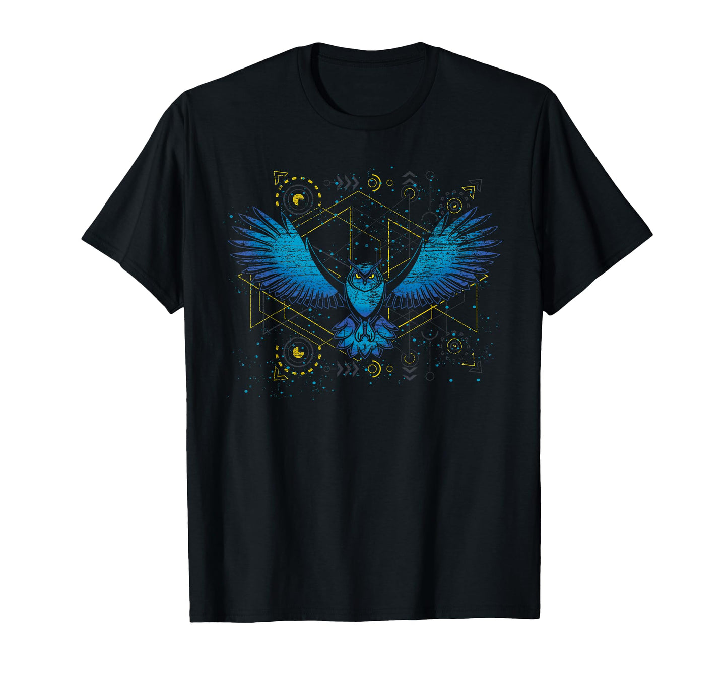 Flying Bird Wise Animal Wildlife Forest Nature Owl T-Shirt