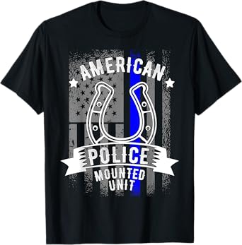 American Police Horse Mounted Unit T-Shirt