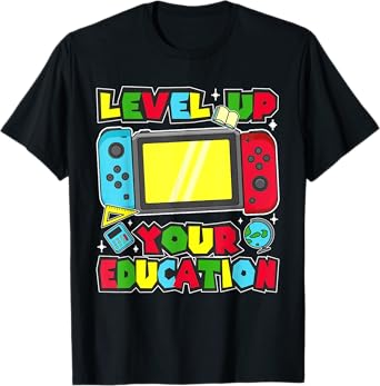 Level Up Your Education Gaming Inspired Teacher Gamers T-Shirt