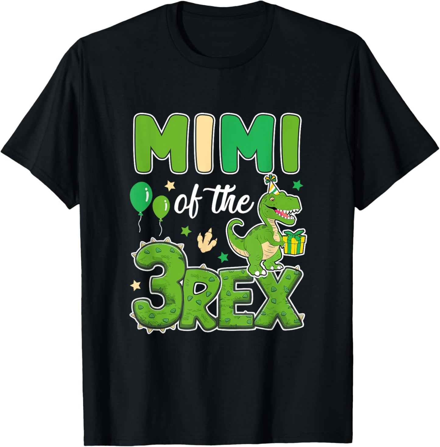 Mimi Of The Three Rex Birthday Dinosaur Family Matching T-Shirt
