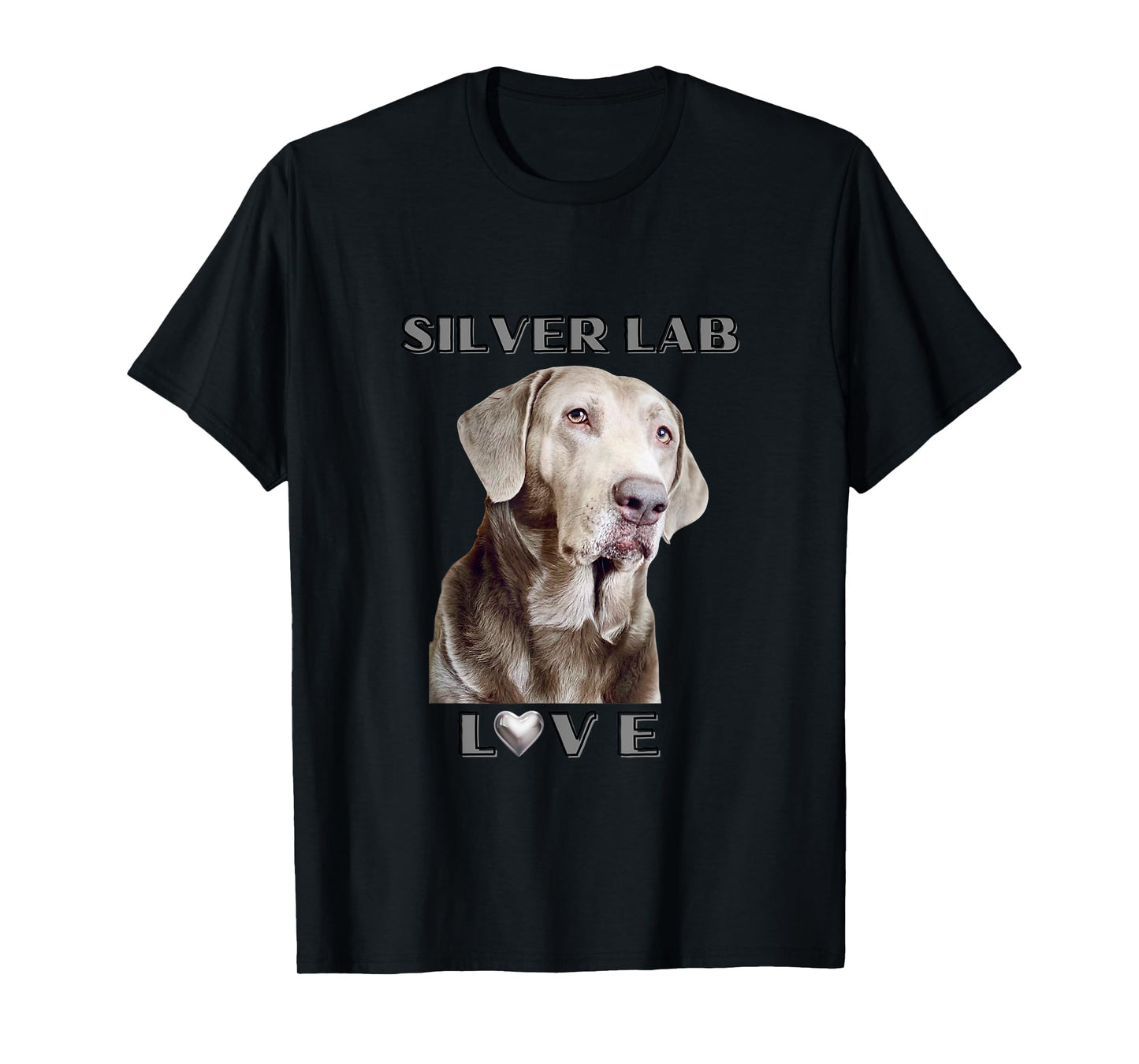 Silver Labrador Retriever Dog Men Women Girls Kids T-Shirt