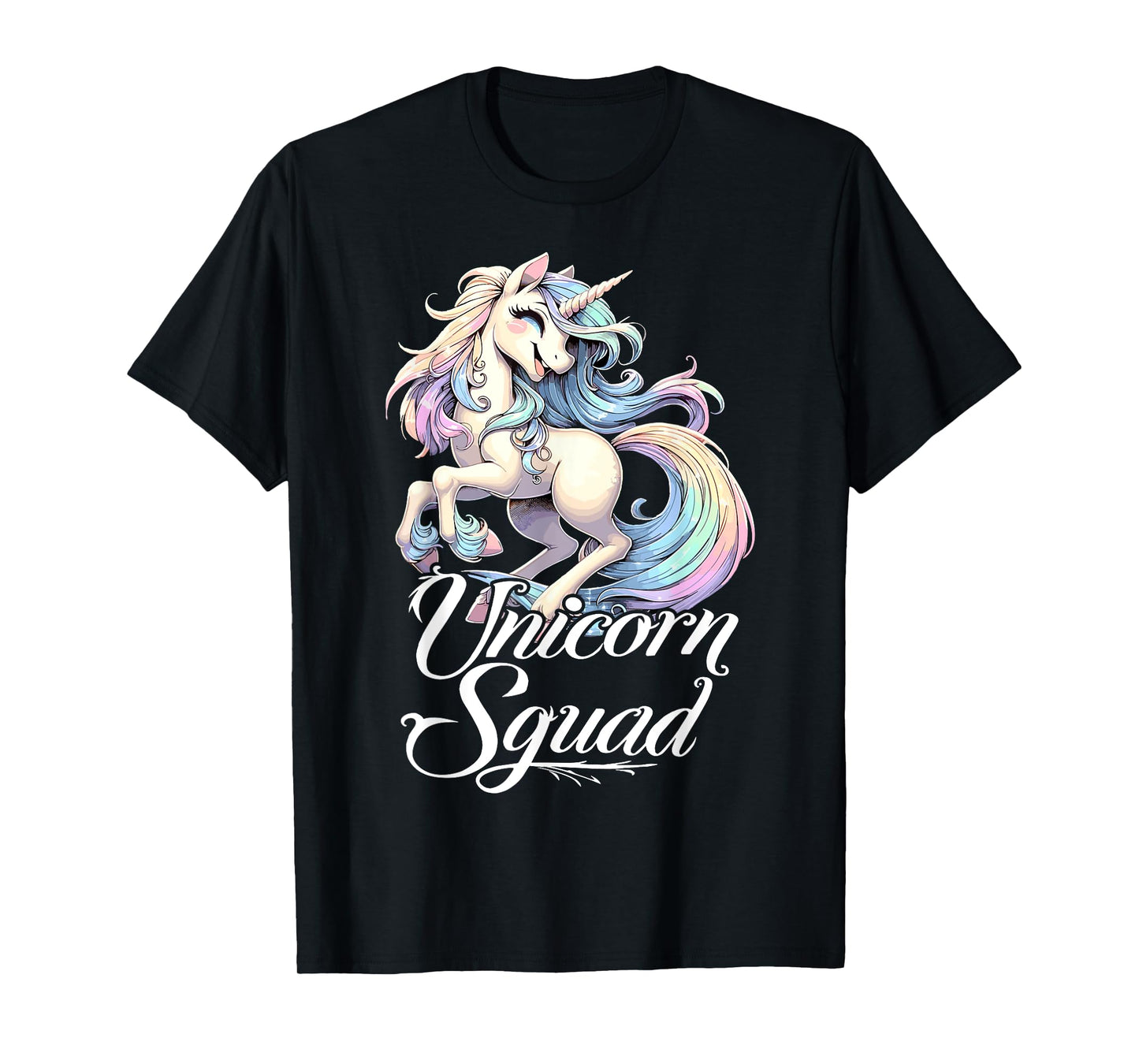 Unicorn Squad Birthday Party Cute Unicorn Girl T-Shirt