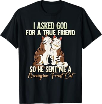 Norwegian Forest Cat T-Shirt for Men Women Kids